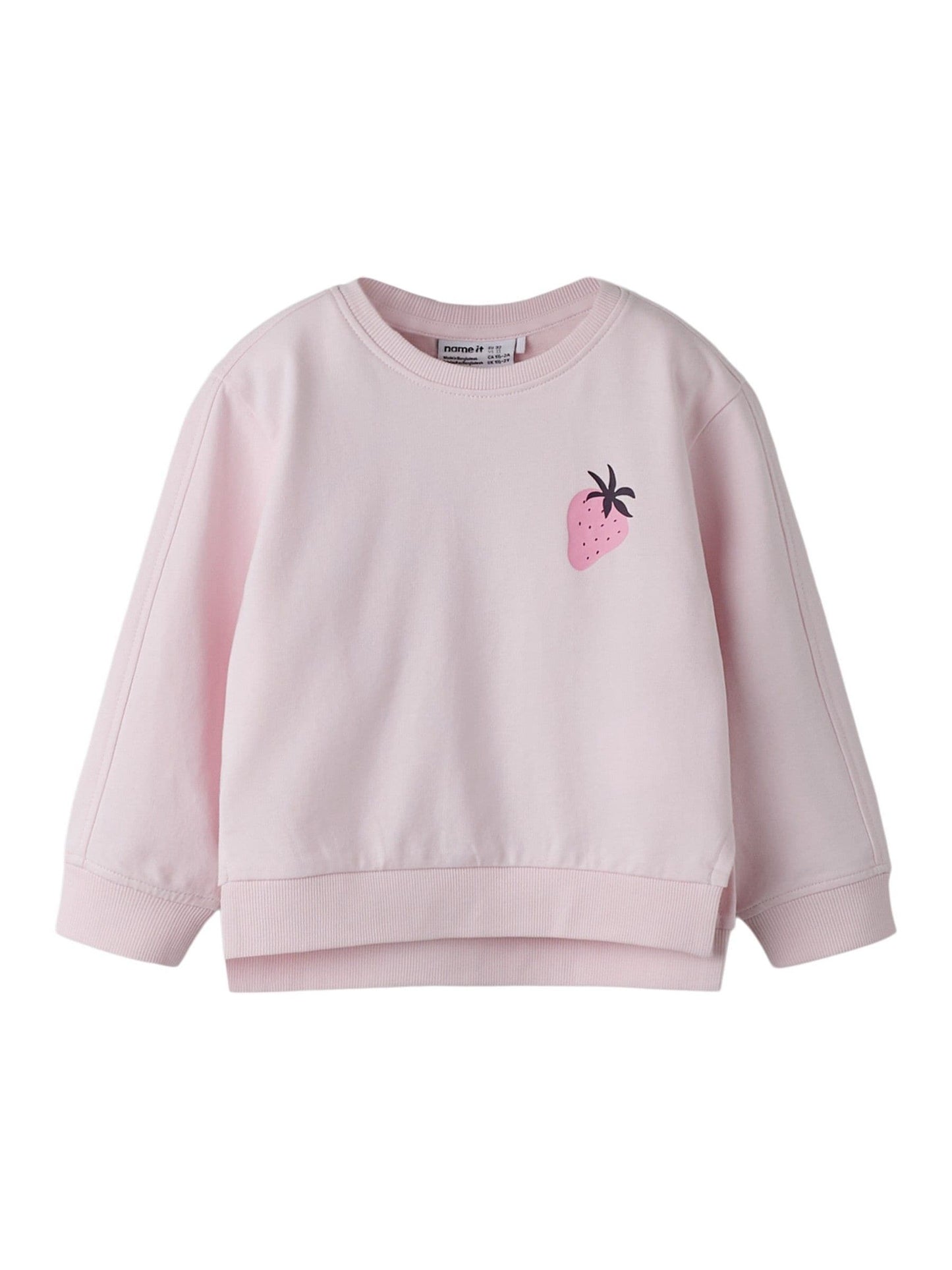 Name It Pink Strawberry Sweat Top and Leggings Set image 2
