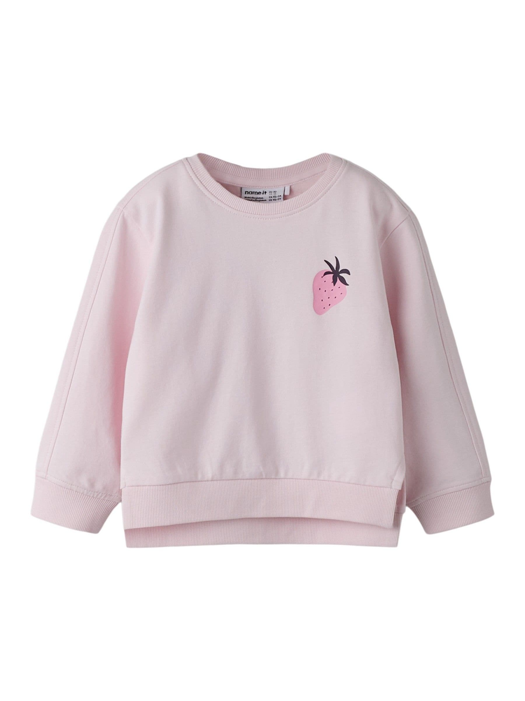 Name It Pink Strawberry Sweat Top and Leggings Set image 2