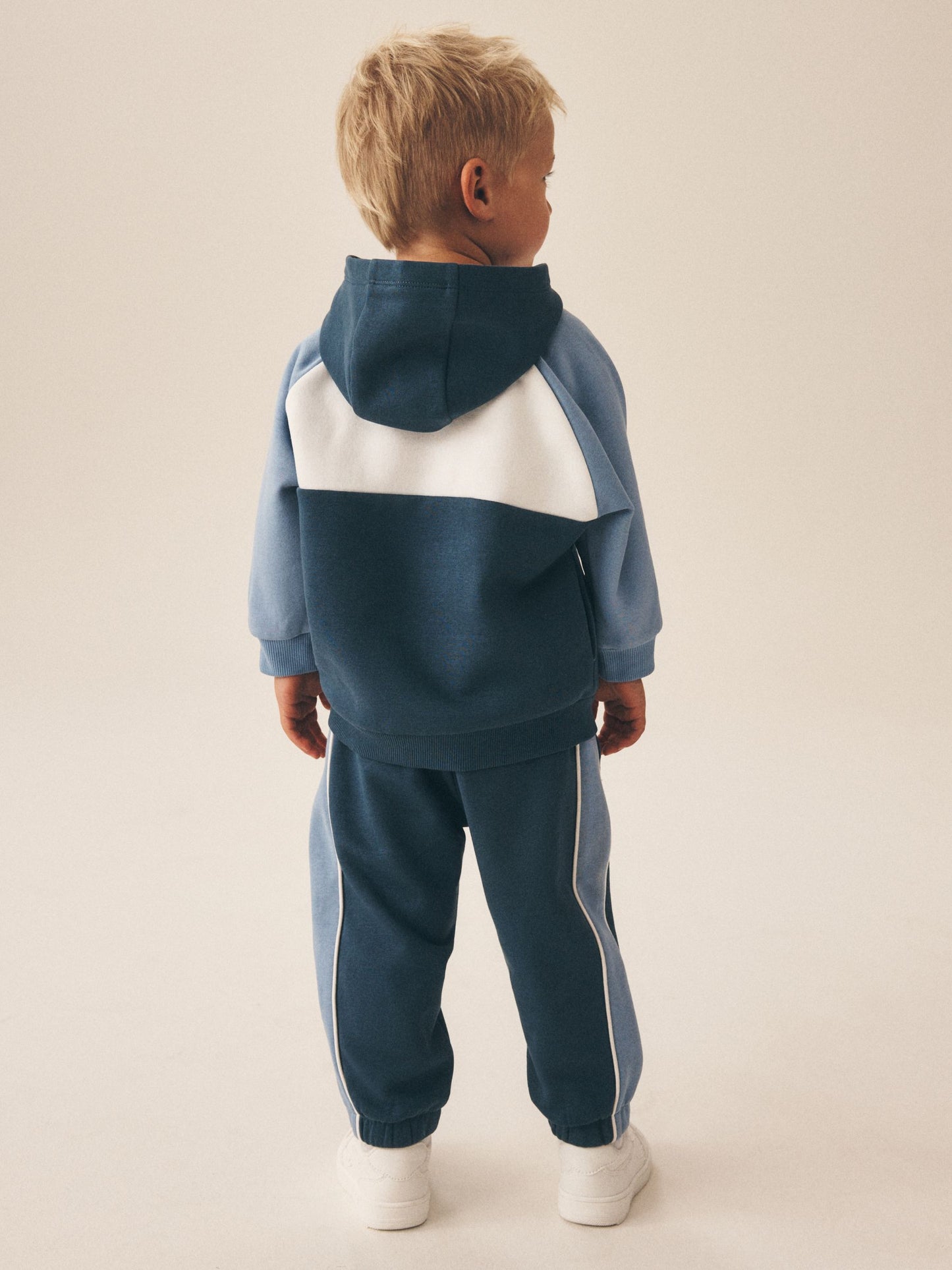 Blue Colour Block Hoodie and Joggers Set (3mths-7yrs) image 3