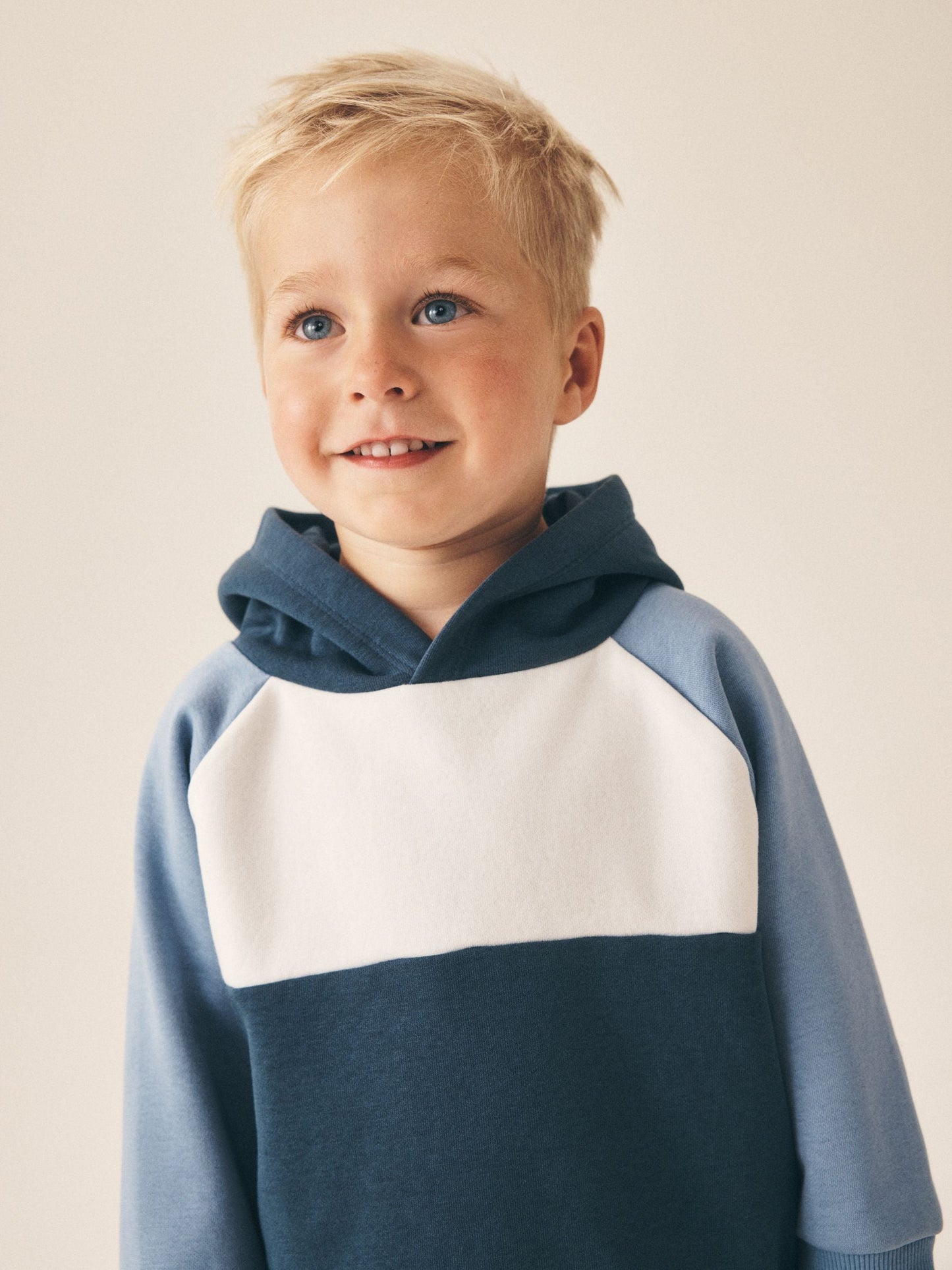 Blue Colour Block Hoodie and Joggers Set (3mths-7yrs) image 4