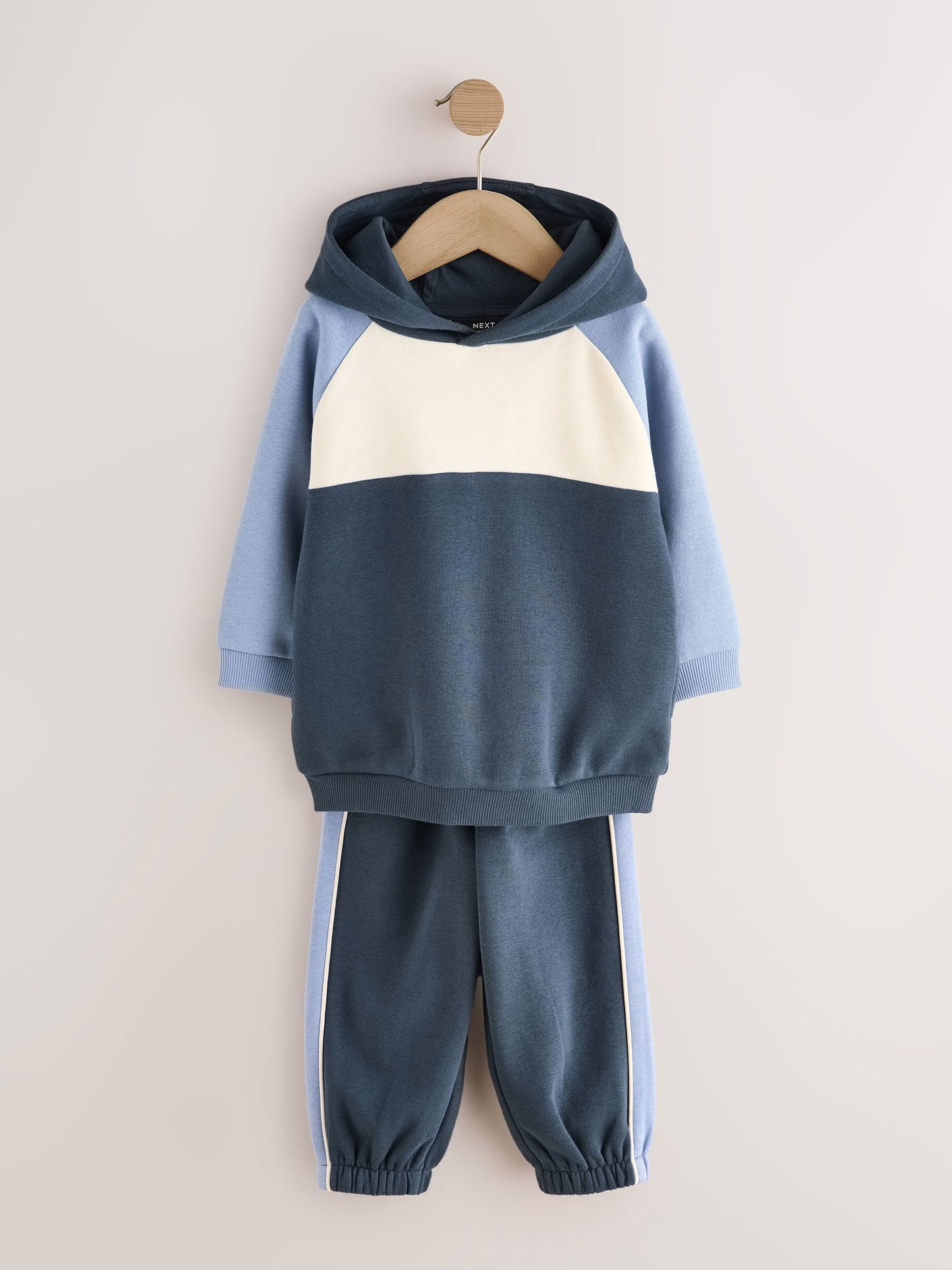 Blue Colour Block Hoodie and Joggers Set (3mths-7yrs) image 5