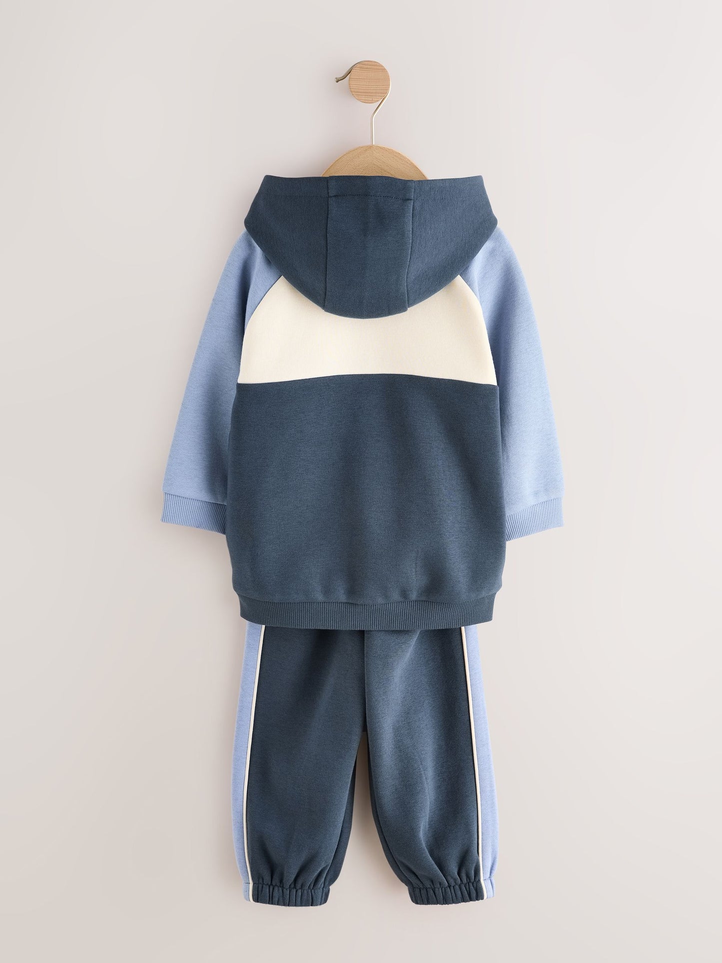 Blue Colour Block Hoodie and Joggers Set (3mths-7yrs) image 7