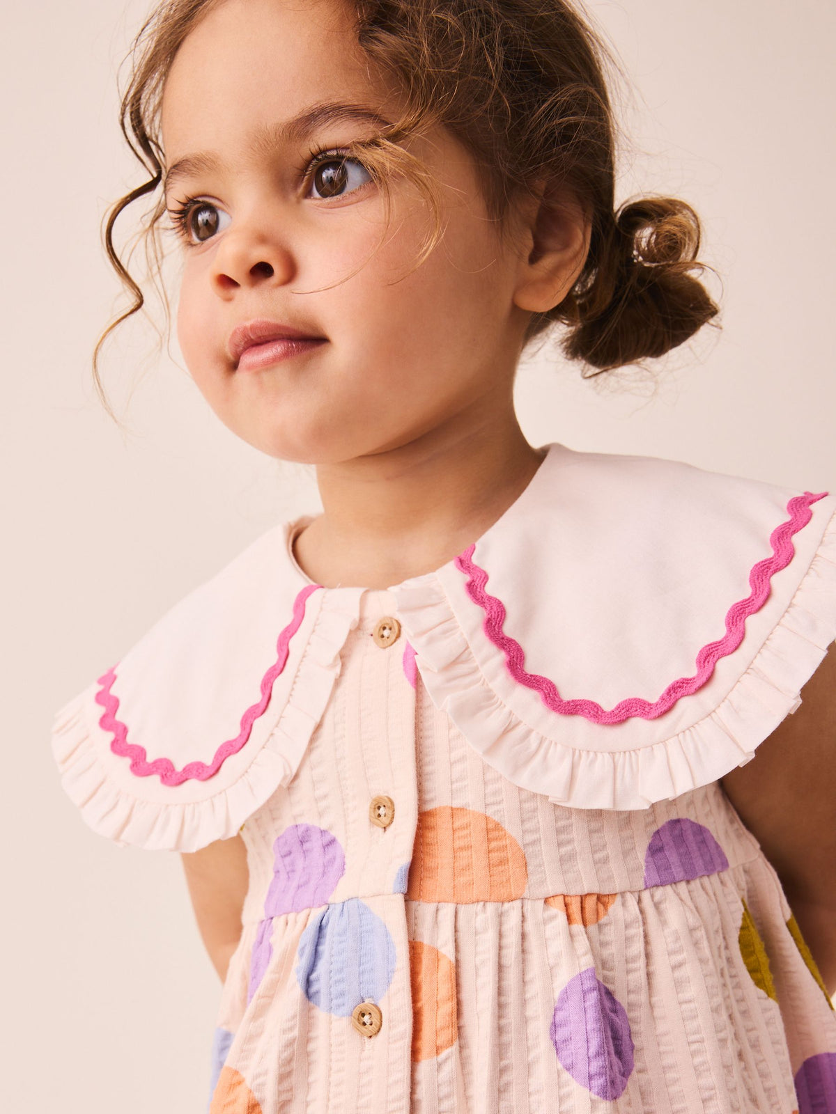 Dsiney Kidz - Rainbow Spot Collared Summer Dress (3mths-7yrs) image 3
