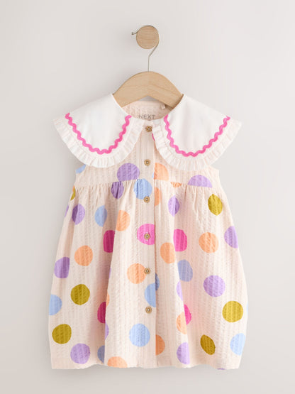Dsiney Kidz - Rainbow Spot Collared Summer Dress (3mths-7yrs) image 4