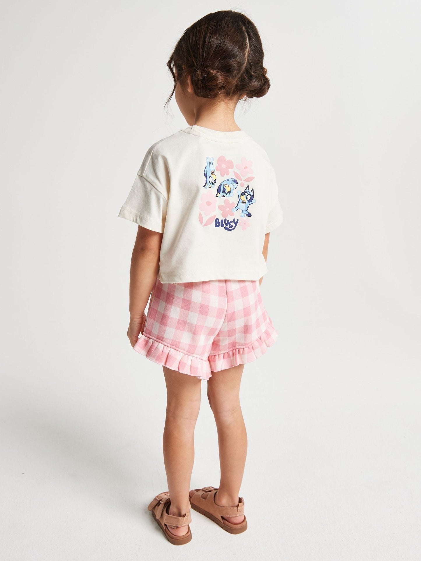 Brand Threads Pink Bluey Top & Short Set image 2