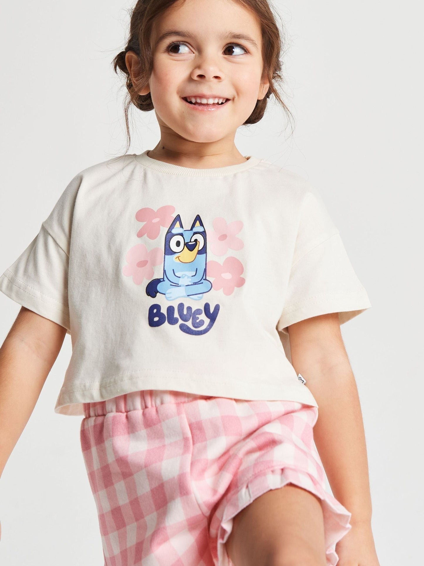 Brand Threads Pink Bluey Top & Short Set image 4