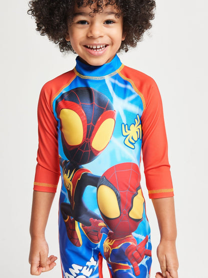 Brand Threads Blue Spidey & His Amazing Friends Swimsuit image 3
