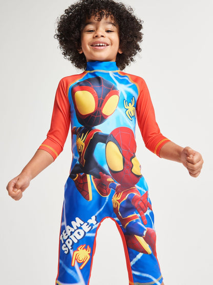 Brand Threads Blue Spidey & His Amazing Friends Swimsuit image 4