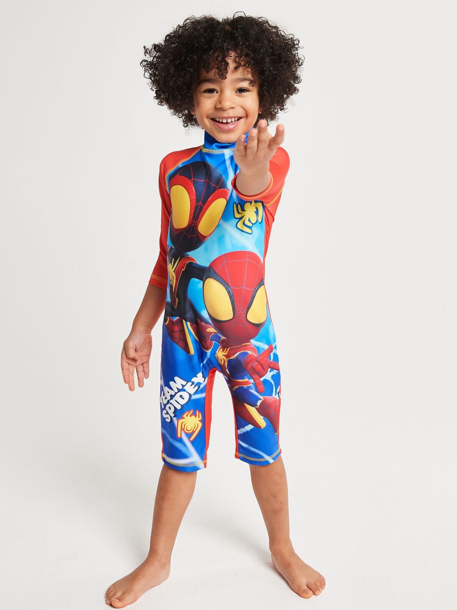 Brand Threads Blue Spidey & His Amazing Friends Swimsuit image 1