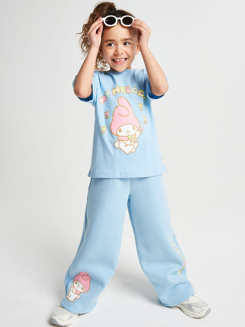 Dsiney Kidz - Brand Threads Blue My Melody T-Shirt and Wide Leg Joggers Set image 1