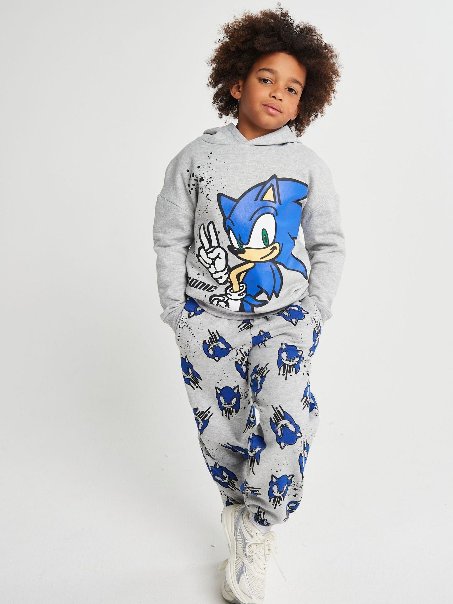 Brand Threads Grey Sonic the Hedgehog Joggers Set image 1