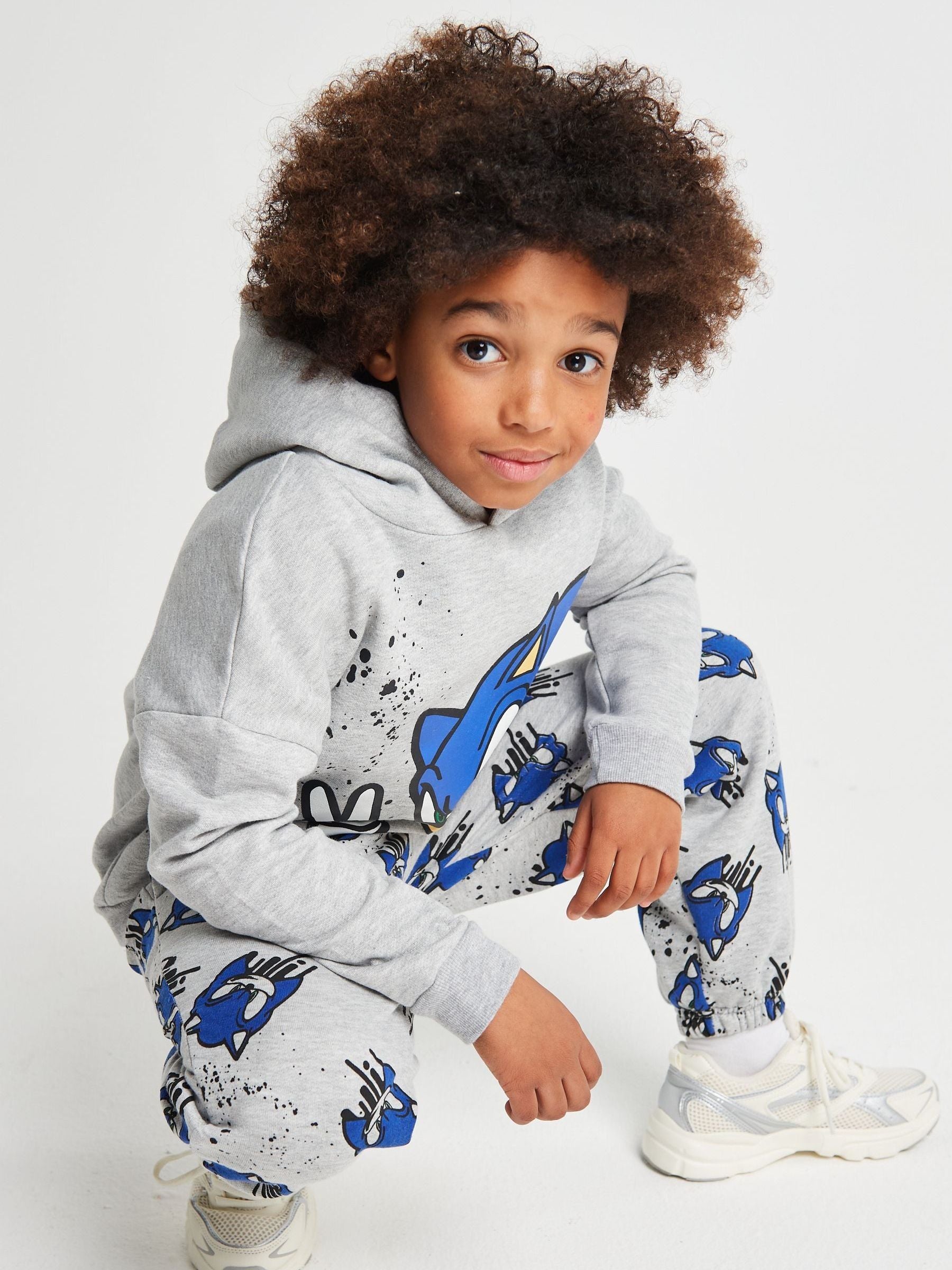 Brand Threads Grey Sonic the Hedgehog Joggers Set image 3