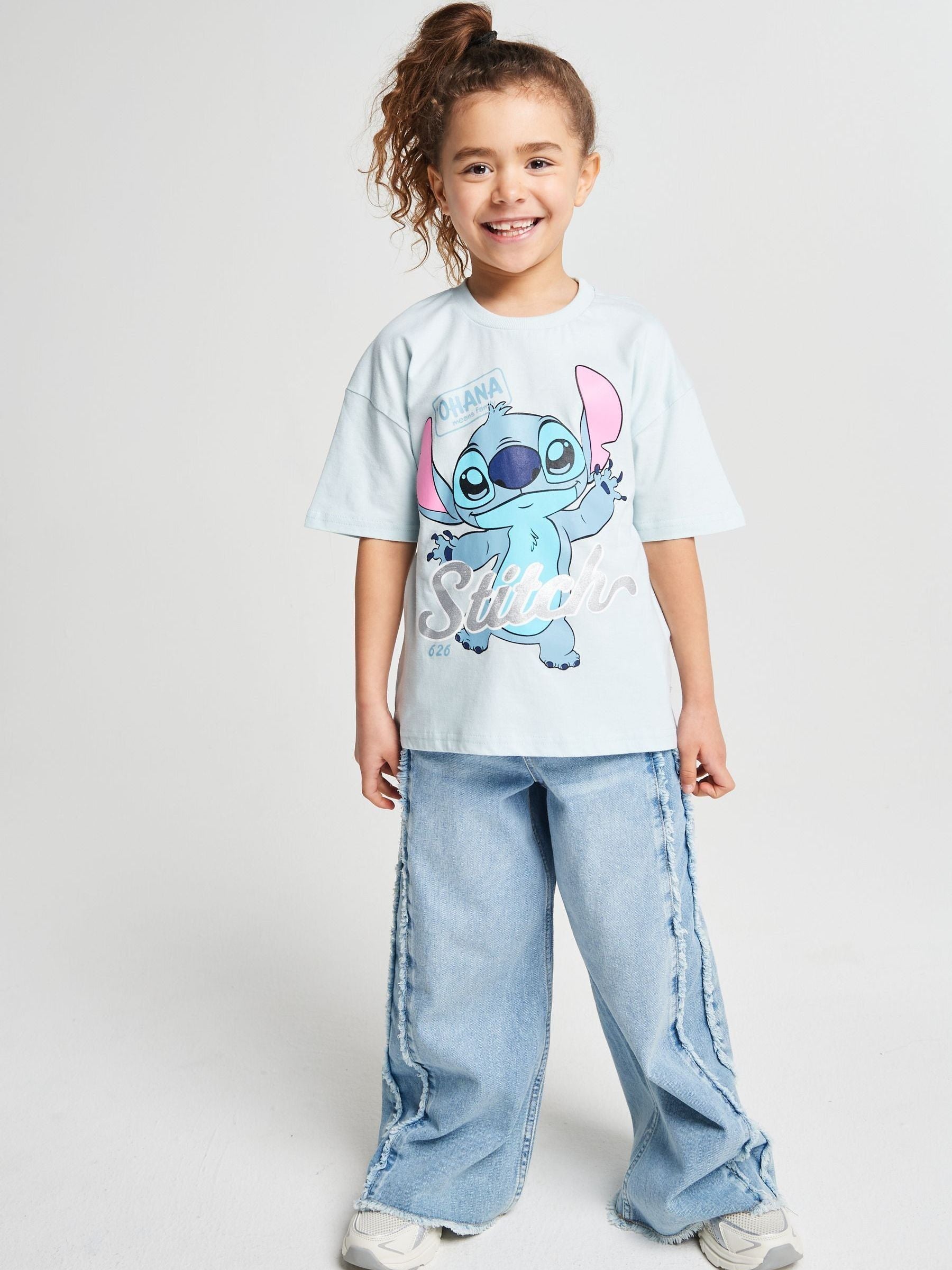 Dsiney Kidz - Brand Threads Pink Lilo & Stitch T-Shirts 2 Pack image 3