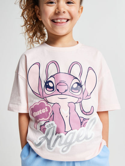 Dsiney Kidz - Brand Threads Pink Lilo & Stitch T-Shirts 2 Pack image 6