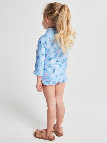 Brand Threads Blue Frozen Elsa Swim Set image 2
