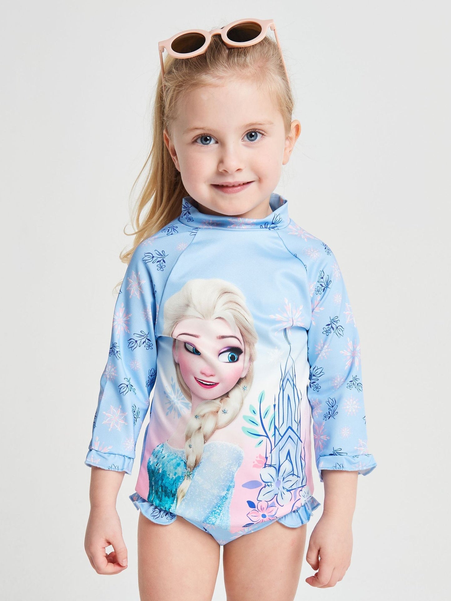 Brand Threads Blue Frozen Elsa Swim Set image 3