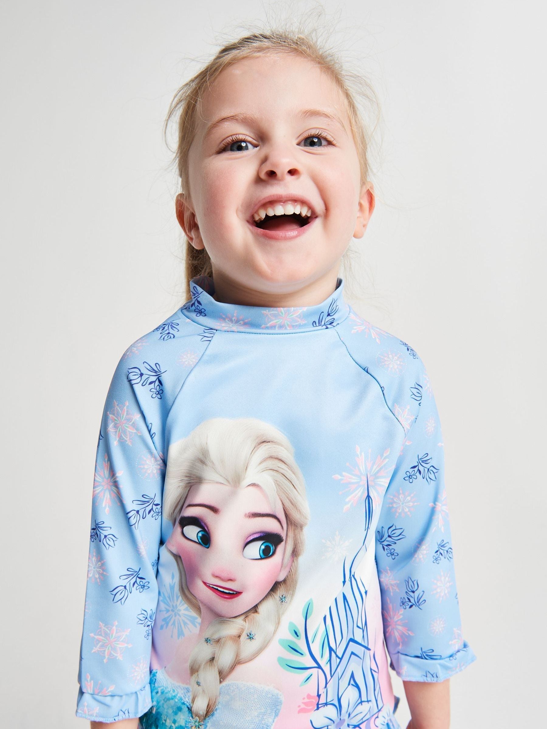Brand Threads Blue Frozen Elsa Swim Set image 4