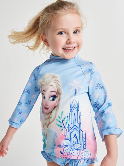 Brand Threads Blue Frozen Elsa Swim Set image 5