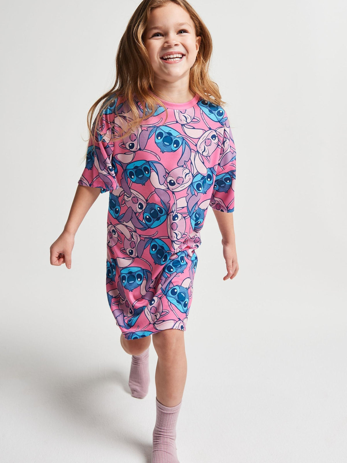 Brand Threads Pink Lilo & Stitch Nighties 2 Pack - image 2