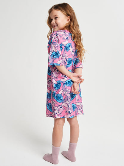 Brand Threads Pink Lilo & Stitch Nighties 2 Pack - image 4