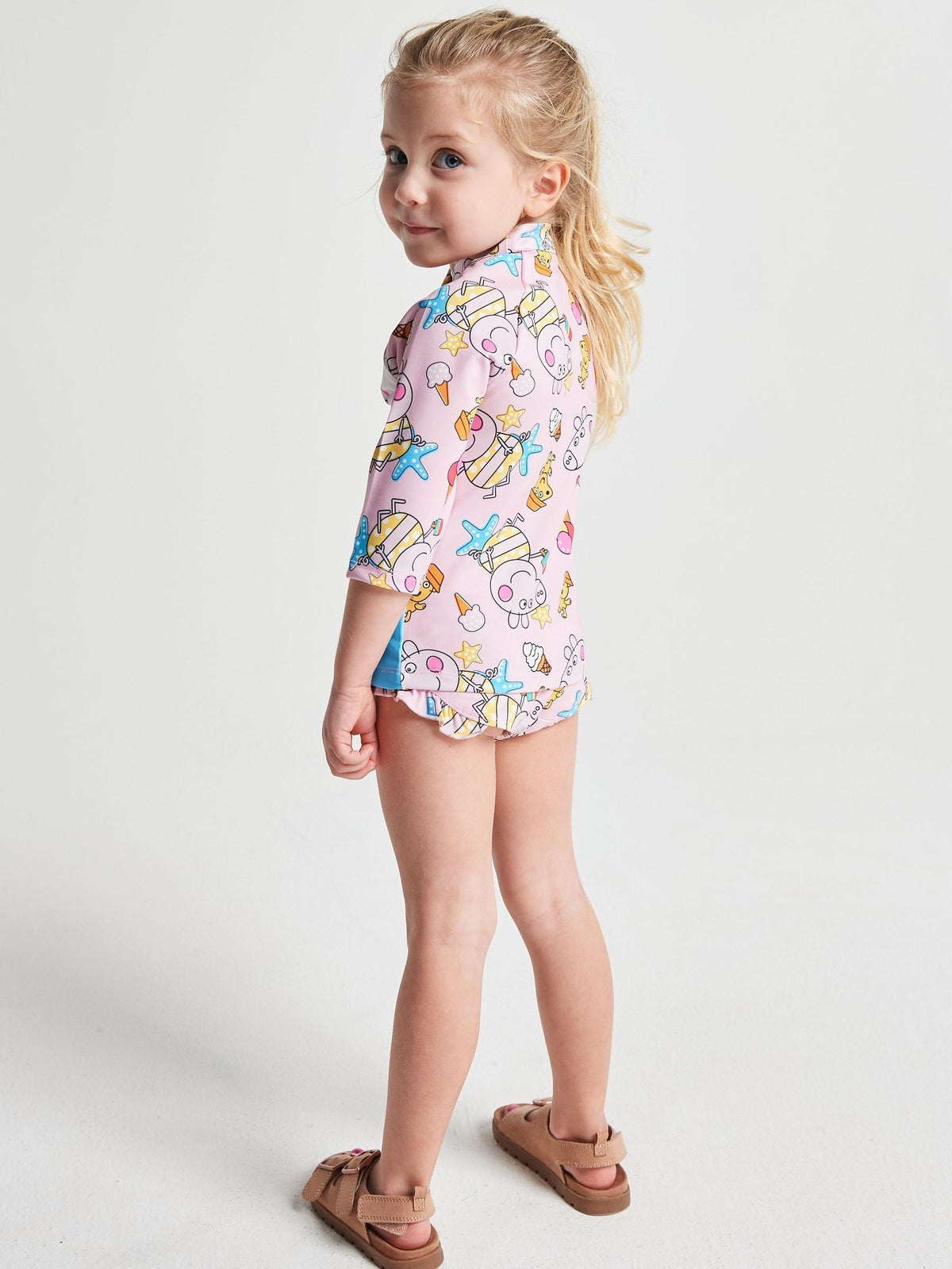 Dsiney Kidz - Brand Threads Pink Peppa Pig Swim Set image 2