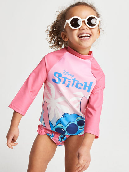 Dsiney Kidz - Brand Threads Pink Lilo & Stitch Stitch Swim Set image 3