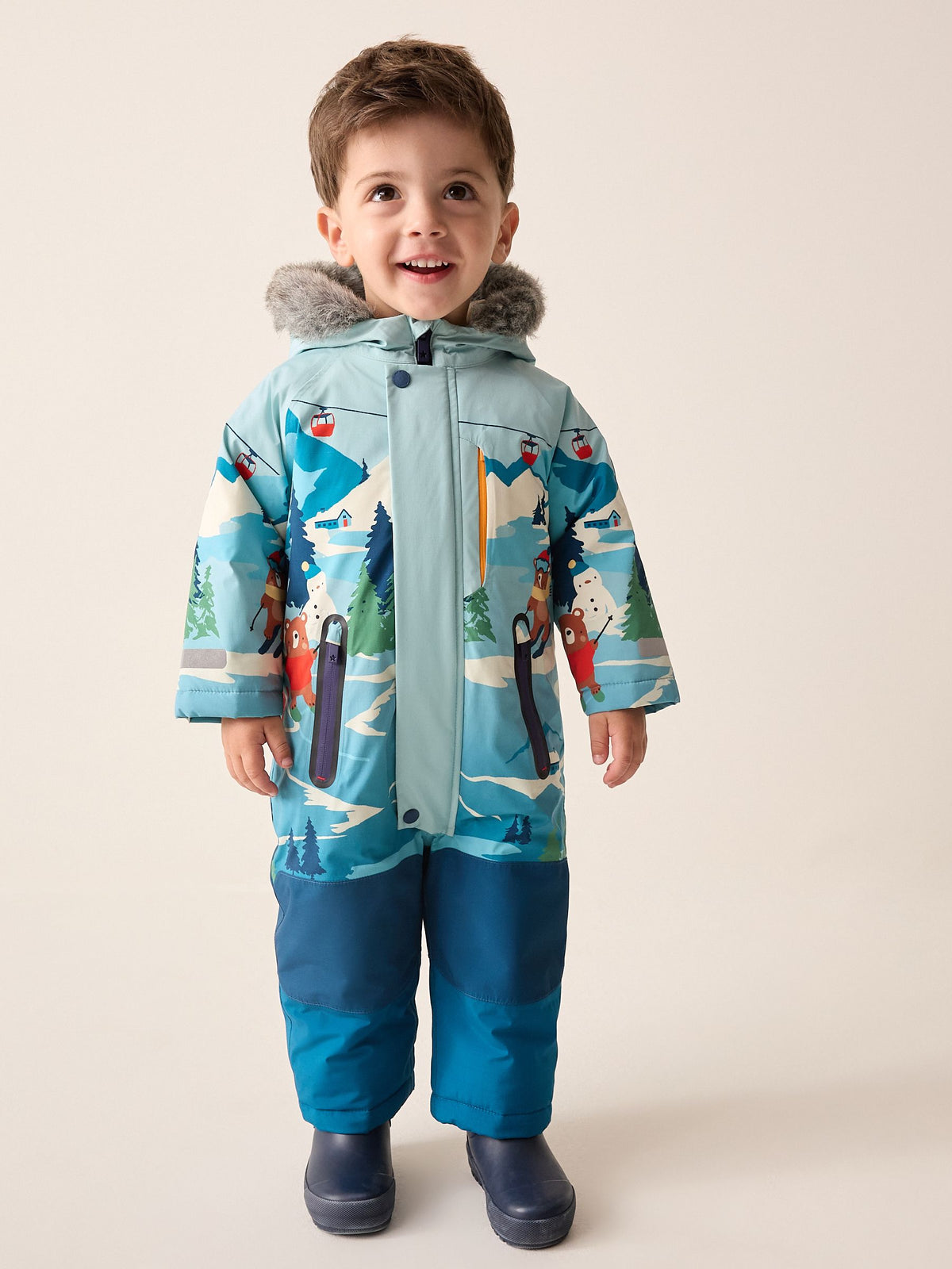 Snow Scene Wadded Waterproof Snowsuit (3mths-7yrs) - image 1