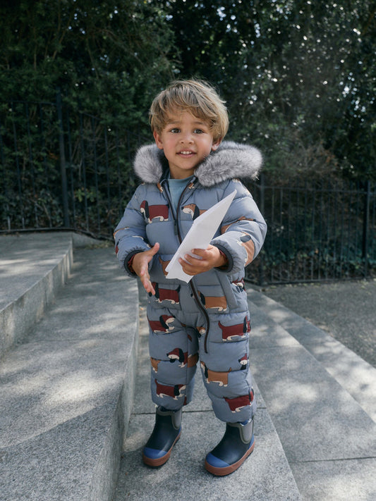 Dsiney Kidz - Dog Print Padded Snowsuit (3mths-7yrs) image 1