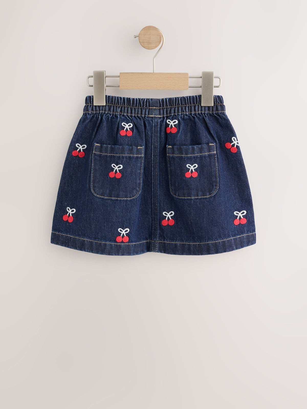 Dsiney Kidz - Denim Cherry Embroidery Pull-On Skirt (3mths-7yrs) image 7
