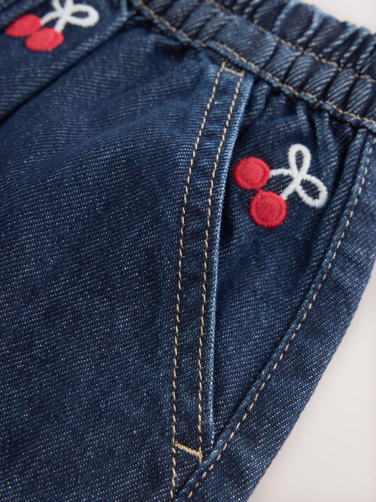 Dsiney Kidz - Denim Cherry Embroidery Pull-On Skirt (3mths-7yrs) image 8
