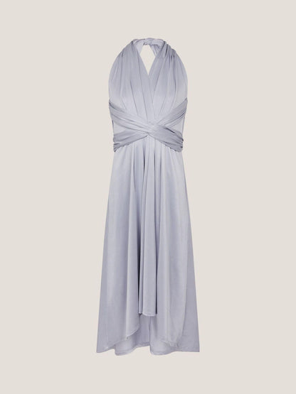 Monsoon Blue Tia Twist Prom Dress - image 1