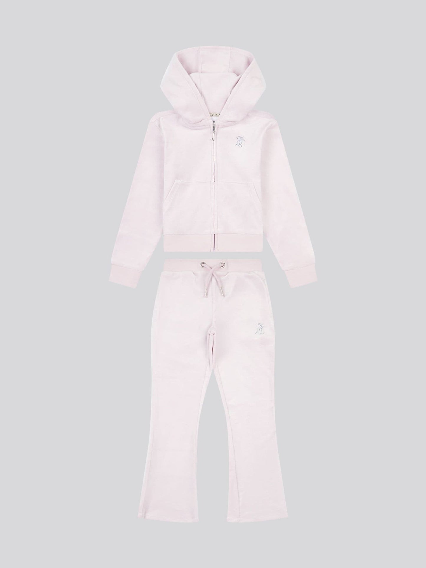 Juicy Couture Purple Diamante Zip Thru Hoodie & Bootcut Joggers Set image 2