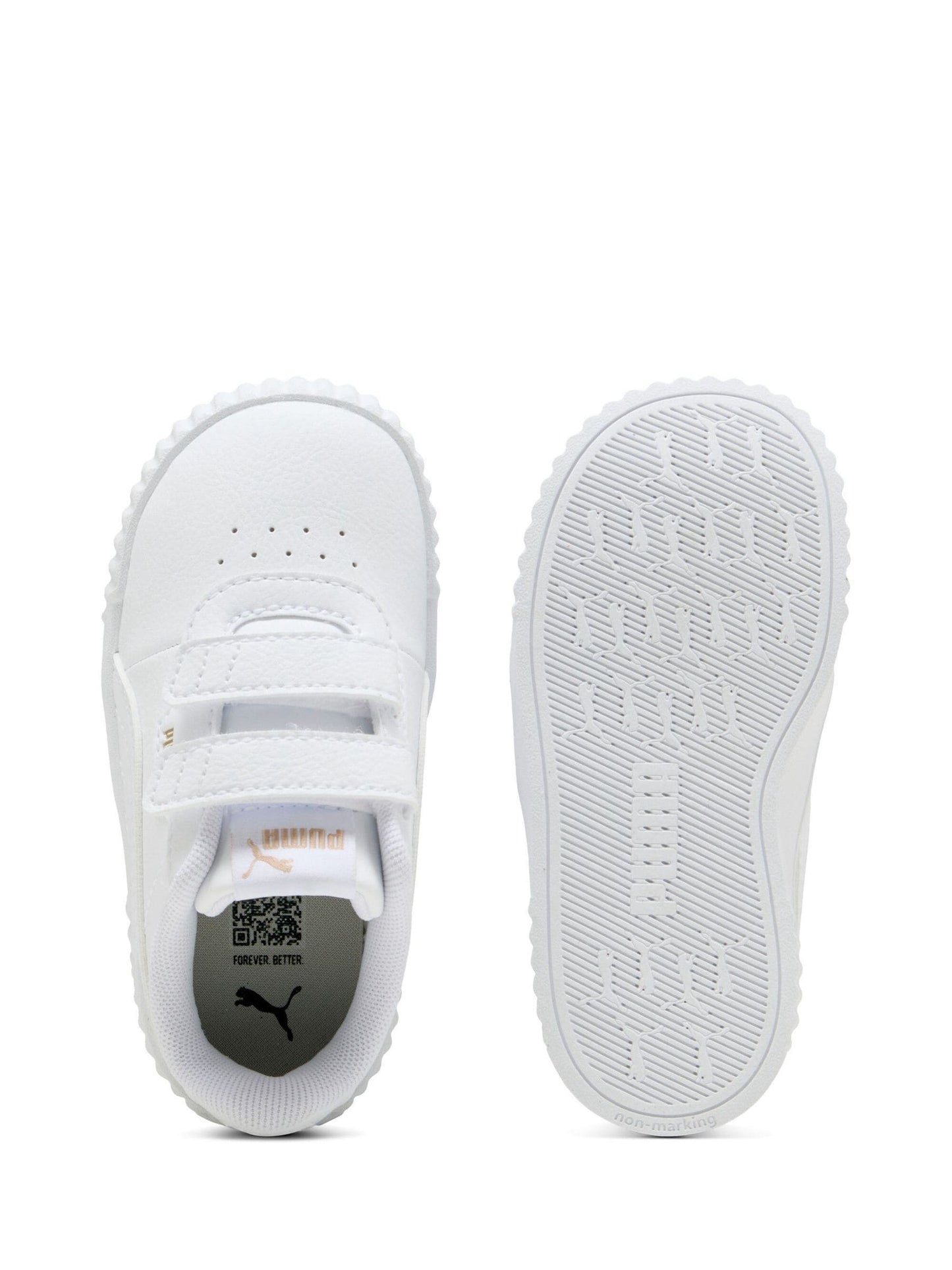 Puma White Toddlers Carina 3.0 Sneakers image 4