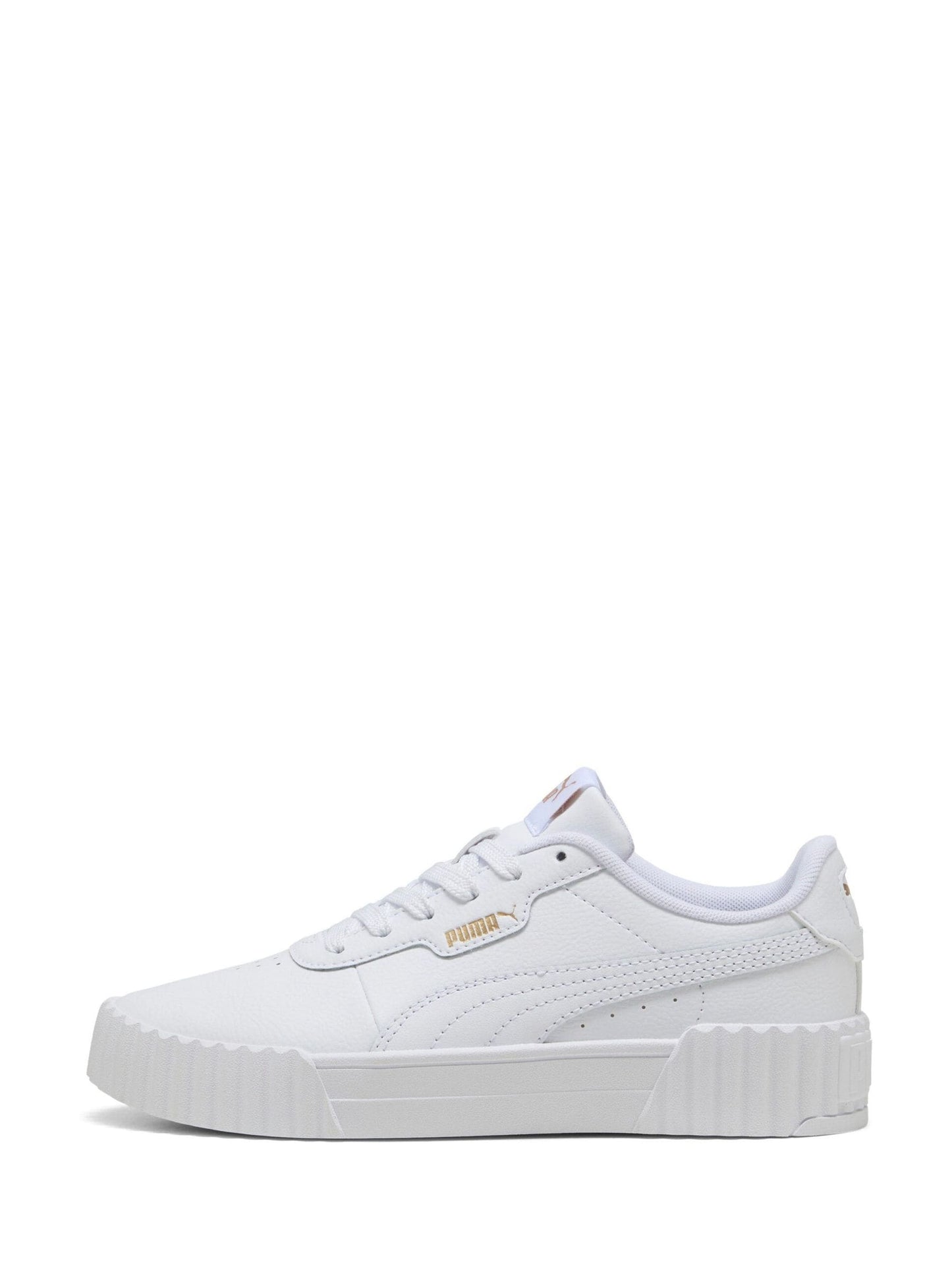 Puma White Kids Youth Carina 3.0 Sneakers image 3