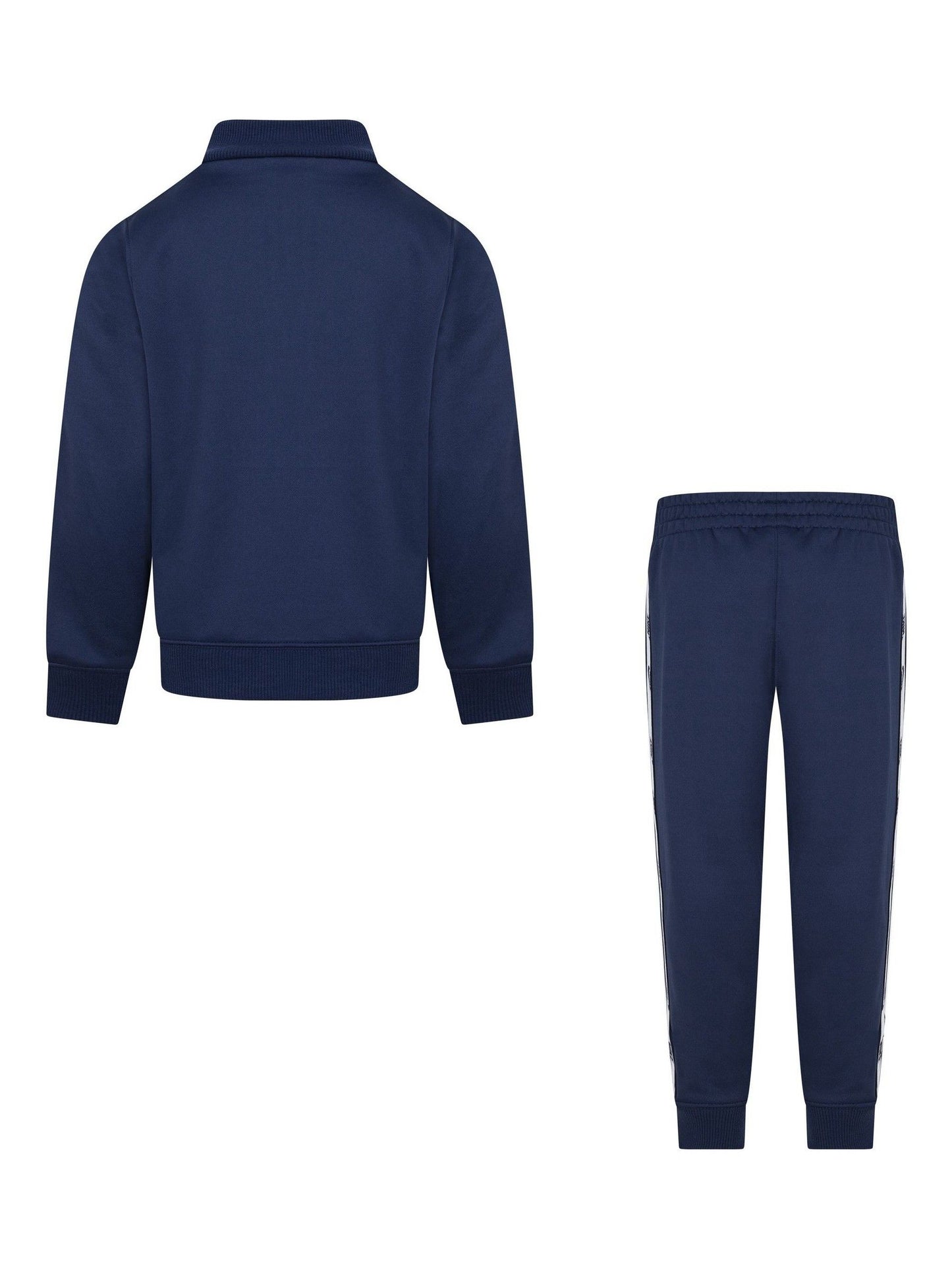 Nike Blue Little Poly Full Zip Tape Logo Tracksuit Set image 3