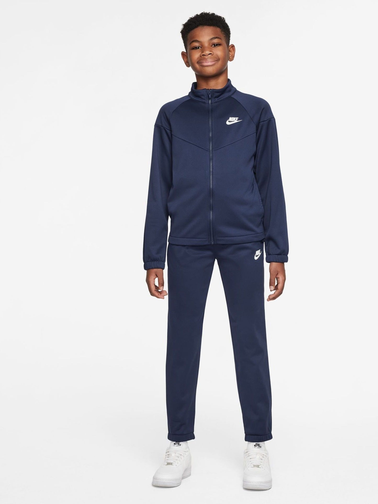 Dsiney Kidz - Nike Midnight Navy Dri-Fit Poly Zip Through Tracksuit image 1