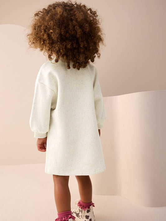 Oatmeal Cream Relaxed Sweat Dress (3mths-7yrs)