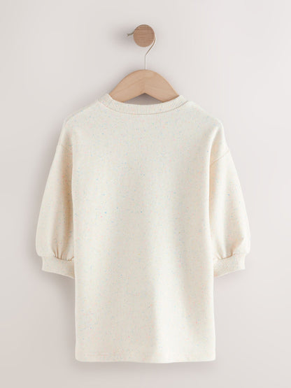 Oatmeal Cream Relaxed Sweat Dress (3mths-7yrs)
