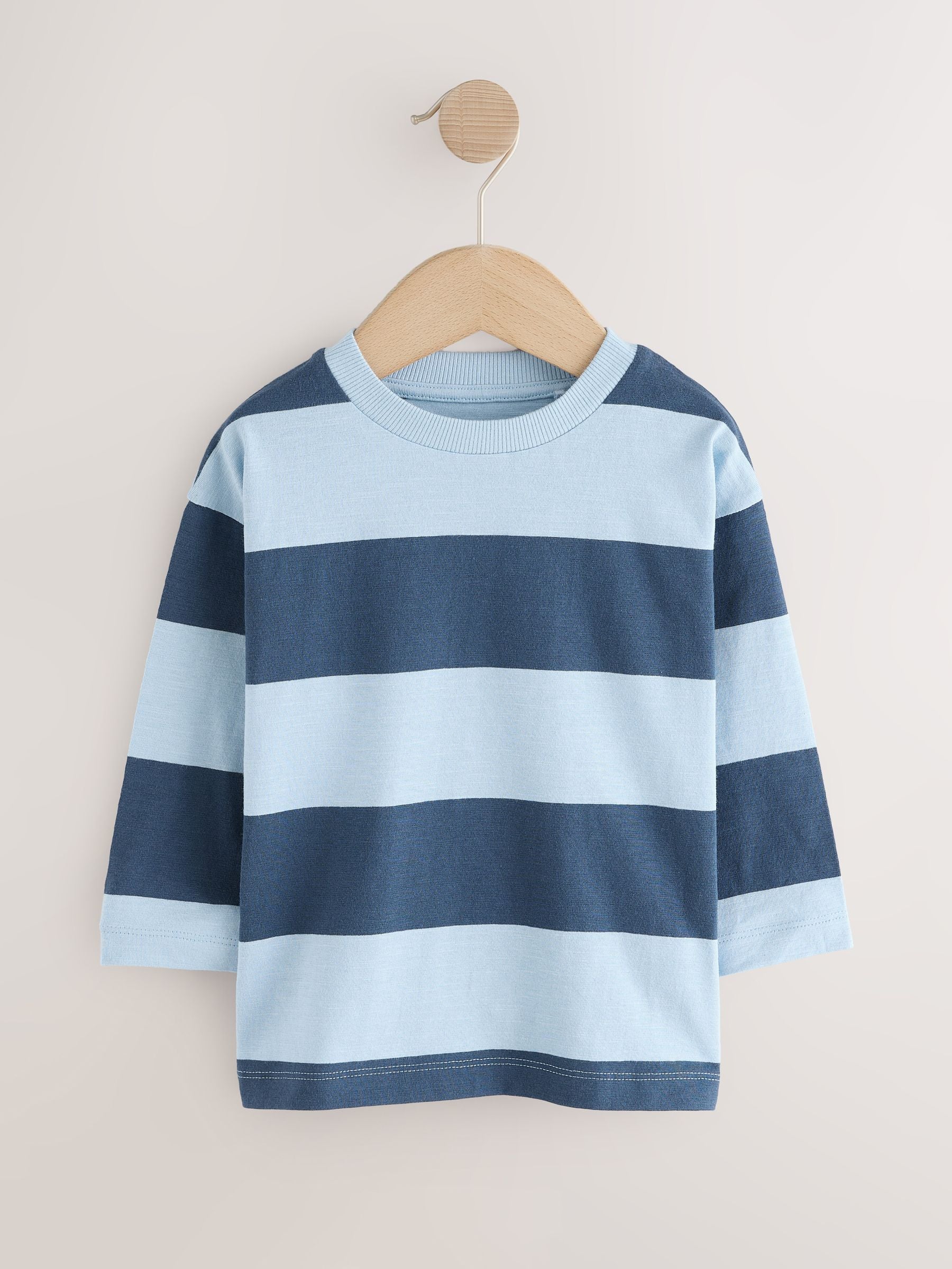 Blue Digger Long Sleeve Graphic Print T-Shirts 3 Pack (3mths-7yrs) image 4
