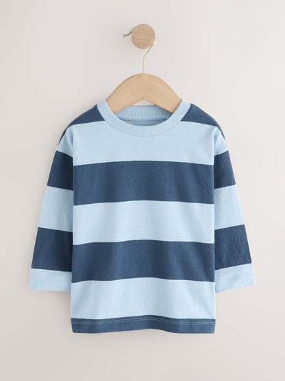 Blue Digger Long Sleeve Graphic Print T-Shirts 3 Pack (3mths-7yrs) image 4