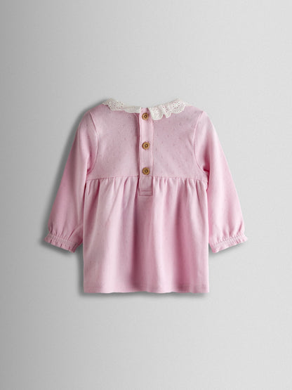 JoJo Maman Bébé Pink Flopsy Blouse & Leggings Set image 3
