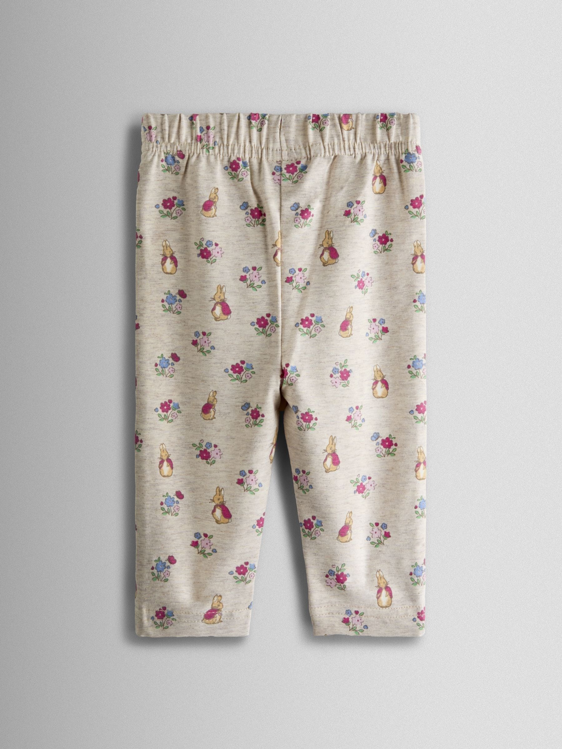 JoJo Maman Bébé Pink Flopsy Blouse & Leggings Set image 5