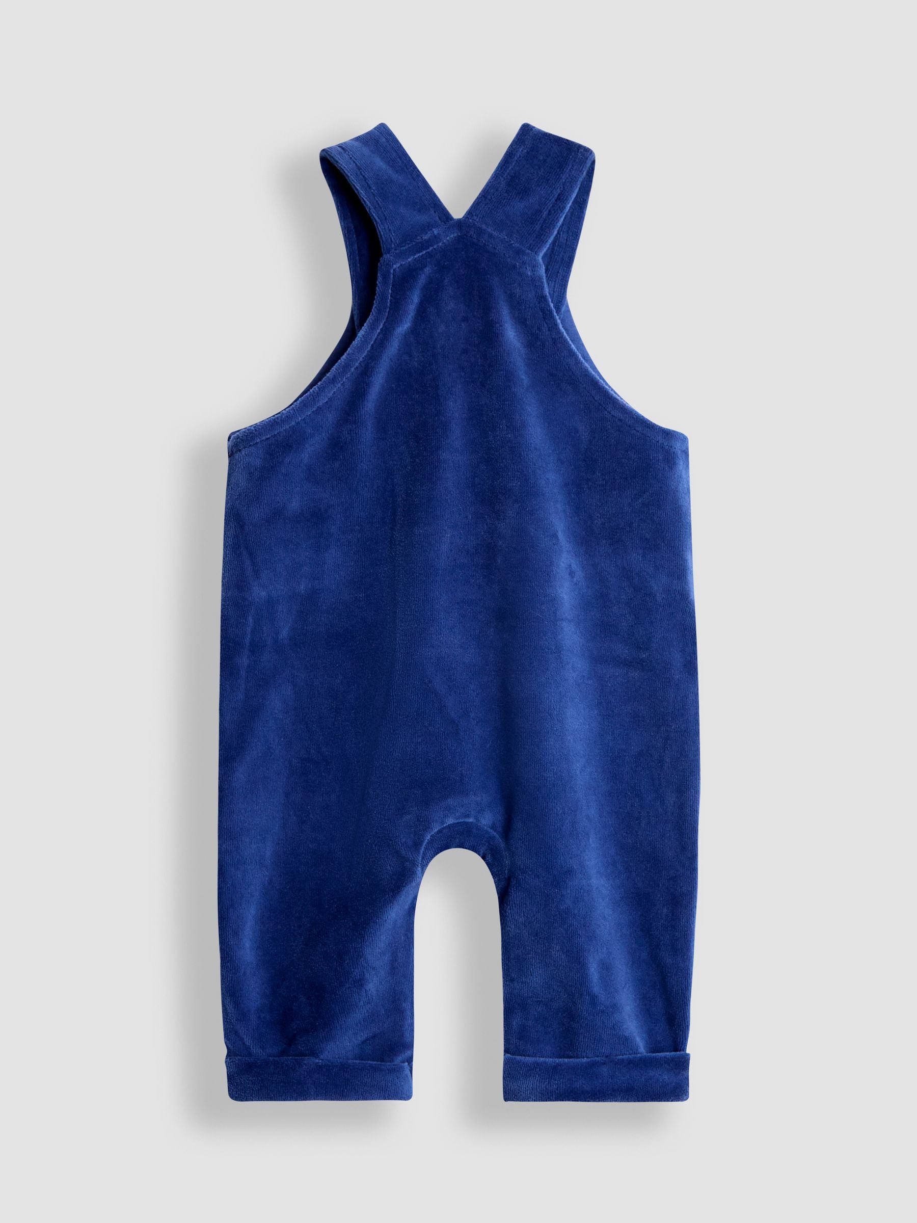JoJo Maman Bébé Navy Peter Rabbit™ Velour Dungaree Set image 3