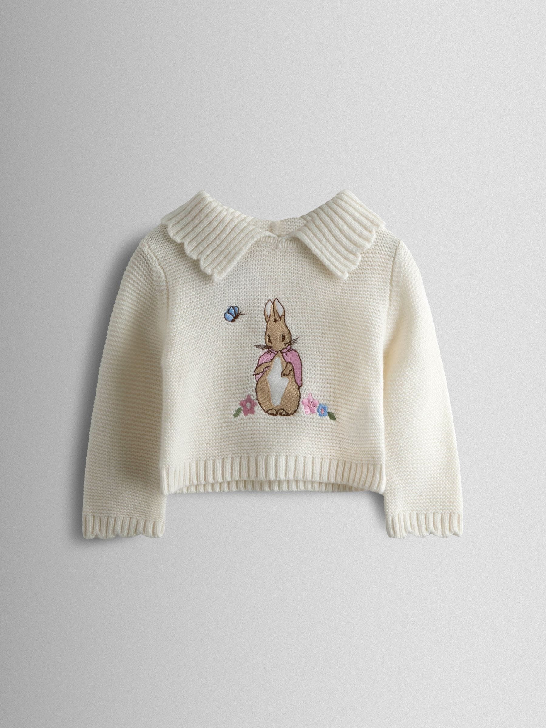 JoJo Maman Bébé Cream Knit 3-Piece Set image 2