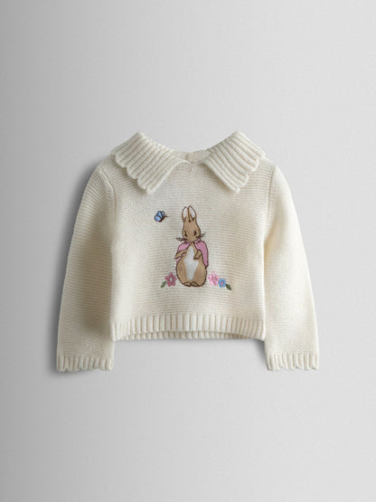 JoJo Maman Bébé Cream Knit 3-Piece Set image 2