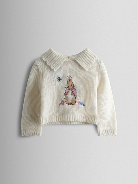 JoJo Maman Bébé Cream Knit 3-Piece Set image 2