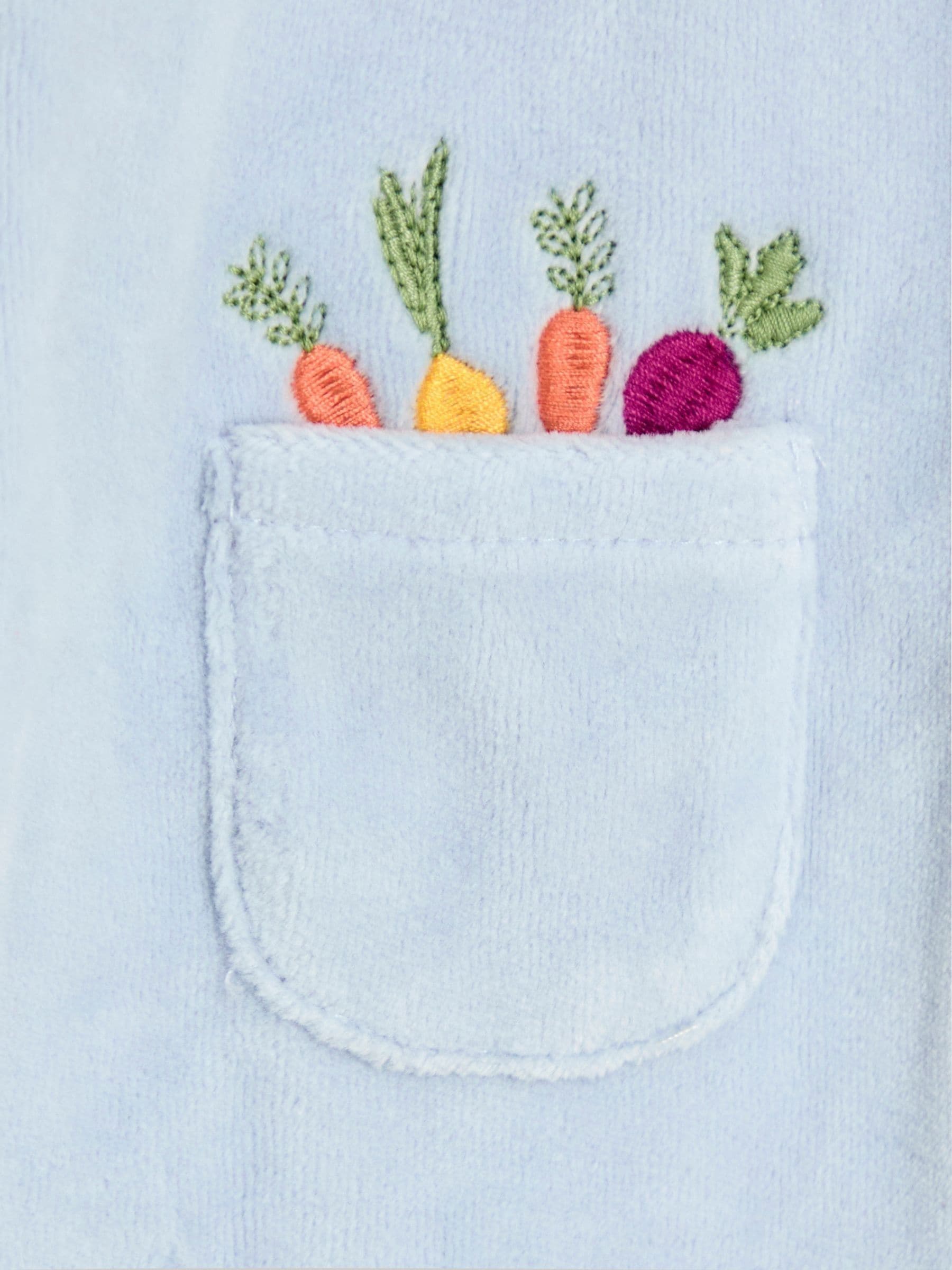 JoJo Maman Bébé Blue Peter Rabbit Velour Footed All-In-One image 6