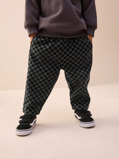 Mono Checkerboard Single Wide Leg Jersey Joggers (3mths-7yrs) image 1