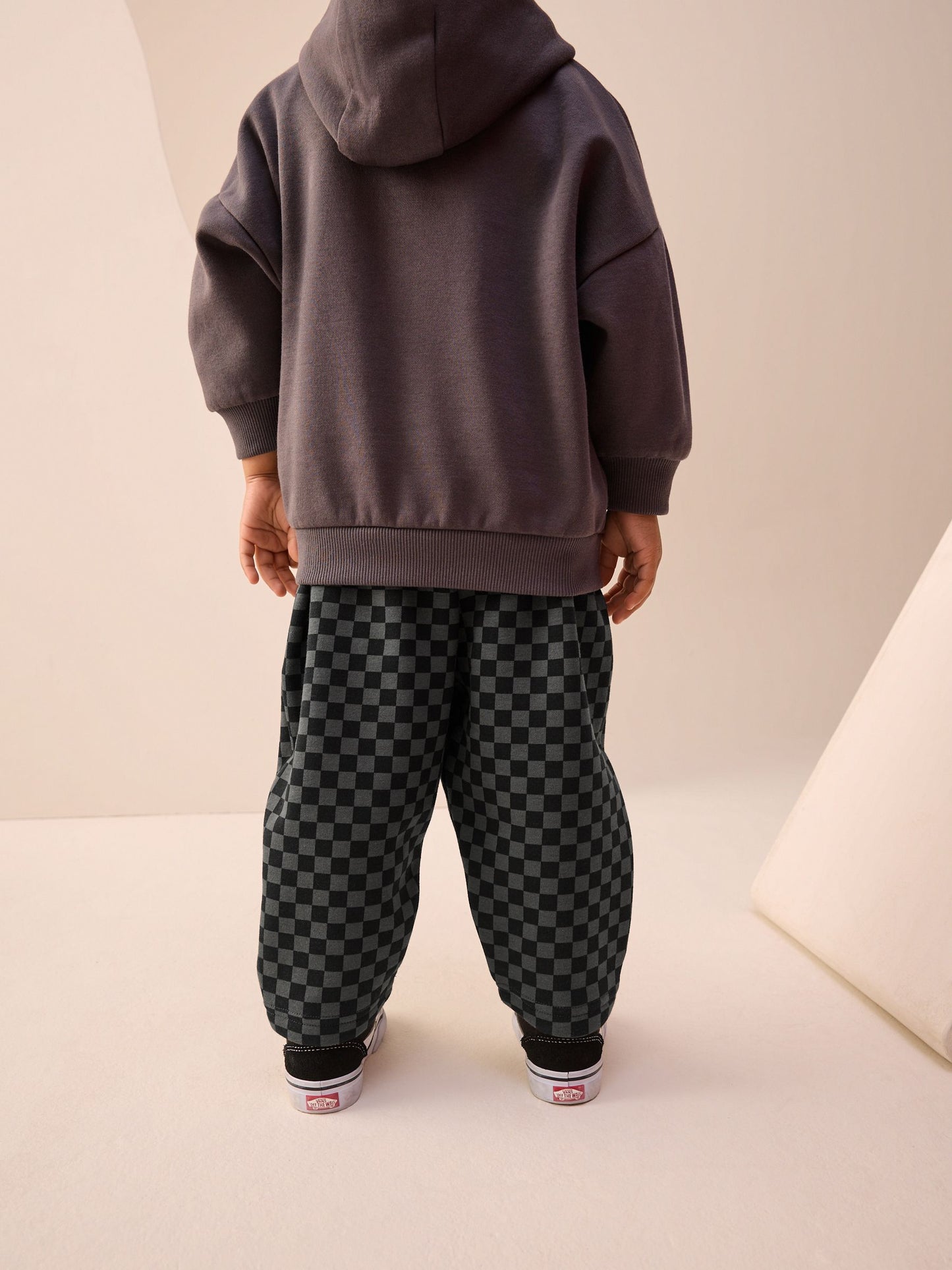 Mono Checkerboard Single Wide Leg Jersey Joggers (3mths-7yrs) image 3