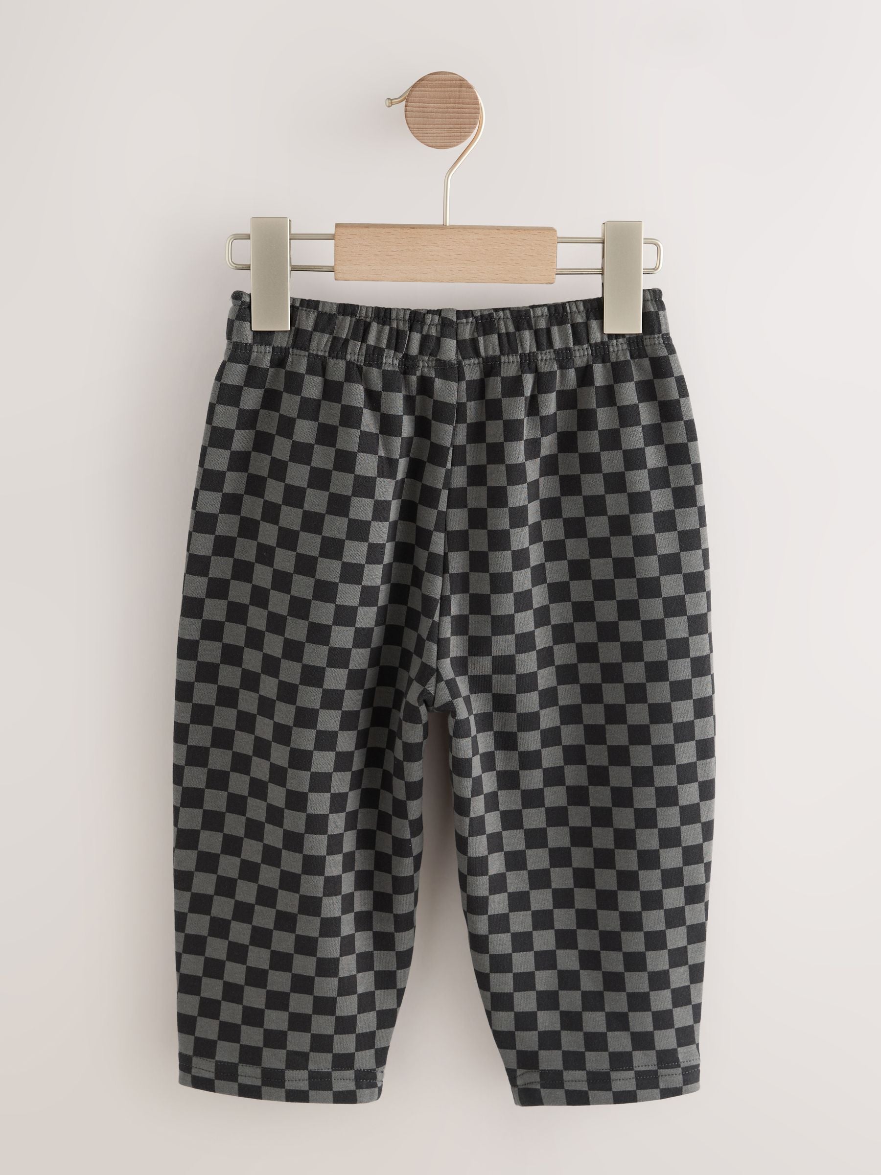 Mono Checkerboard Single Wide Leg Jersey Joggers (3mths-7yrs) image 6